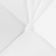 Възглавници за седалки 4 pcs Бяло 45 x 45 x 12 см текстил