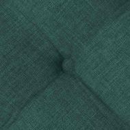 Възглавници за седалки 2 pcs Тъмен зелен 40 x 40 x 6 cm текстил