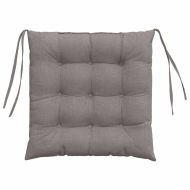 Възглавници за седалки 2 pcs Таупе 40 x 40 x 6 cm текстил