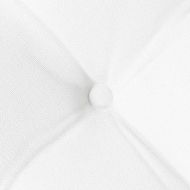 Възглавници за седалки 2 pcs Бяло 40 x 40 x 6 cm текстил