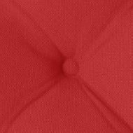 Възглавници за седалки 2 pcs Червено 40 x 40 x 6 cm текстил