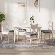 Възглавници за седалки 2 pcs Облачно сиво 40 x 40 x 6 cm