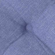 Възглавници за седалки 2 pcs Дънково син 40 x 40 x 6 cm текстил