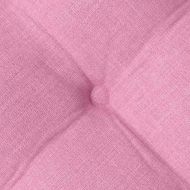 Възглавници за седалки 2 pcs Розово 40 x 40 x 6 cm текстил