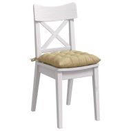 Възглавници за седалки 4 pcs Сивозелен 40 x 40 x 6 cm