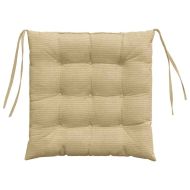 Възглавници за седалки 4 pcs Сивозелен 40 x 40 x 6 cm