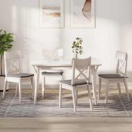 Възглавници за седалки 4 pcs Таупе 40 x 40 x 3 cm текстил