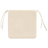 Възглавници за седалки 4 pcs Бежово 40 x 40 x 3 cm