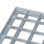 Решетка Сребрист 80 x 40 x 2 cm Горещо поцинкована стомана