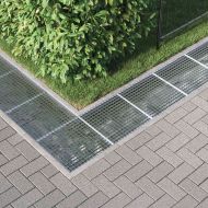 Решетка Сребрист 50 x 50 x 2 cm Горещо поцинкована стомана