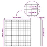 Решетка Сребрист 50 x 50 x 2 cm Горещо поцинкована стомана