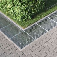 Решетка Сребрист 60 x 60 x 2 cm Горещо поцинкована стомана