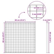 Решетка Сребрист 60 x 60 x 2 cm Горещо поцинкована стомана