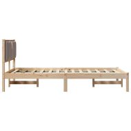 Рамка за легло Таупе 120 x 200 cm Солидно борово дърво