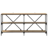 Конзолна маса с рафт Дъб 160 x 30 x 75 см Инженерно дърво