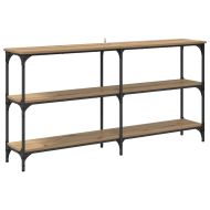 Конзолна маса Дъб 150 x 29 x 75 см Конструирано дърво и метал.