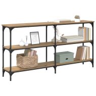 Конзолна маса Дъб 150 x 29 x 75 см Конструирано дърво и метал.