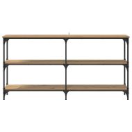 Конзолна маса Дъб 150 x 29 x 75 см Конструирано дърво и метал.