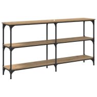 Конзолна маса Дъб 150 x 29 x 75 см Конструирано дърво и метал.