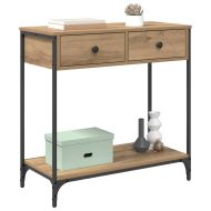 Конзолна маса с чекмедже Дъб 75 x 34,5 x 75 см Инженерно дърво