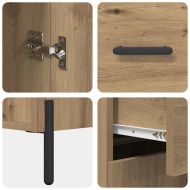 Служебен шкаф с чекмедже Дъб 69,5 x 34 x 90 см Инженерно дърво