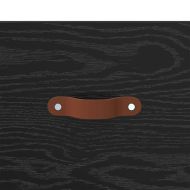 Стенен шкаф за нощно шкафче Черния дъб 35 x 35 x 20 см