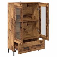 Висок шкаф Старо дърво 69,5 x 31 x 115 см Инженерно дърво