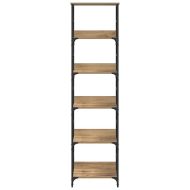 Рафт за книги Дъб 50 x 33 x 188,5 см Инженерно дърво
