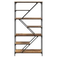 Рафт за книги Старо дърво 91 x 36 x 176 см Инженерно дърво