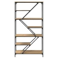 Рафт за книги Дъб 91 x 36 x 176 см Инженерно дърво