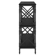 Конзолна маса Черния дъб 100 x 28 x 80,5 см Инженерно дърво