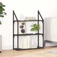 Стенен рафт с рафт Черния дъб 60 x 21 x 78,5 cm Инженерно дърво