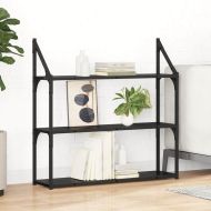 Стенен рафт с рафт Черния дъб 80 x 21 x 78,5 cm Инженерно дърво