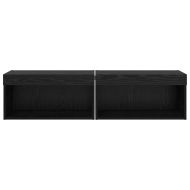 Телевизионни шкафове 2 pcs Черния дъб 60 x 30 x 30 cm