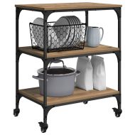 Кухненска количка Дъб 60 x 41 x 76 см Инженерно дърво