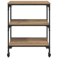 Кухненска количка Дъб 60 x 41 x 76 см Инженерно дърво