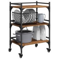 Кухненска количка Старо дърво 50 x 35 x 75.5 см Инженерно дърво