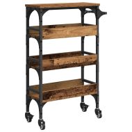 Кухненска количка Старо дърво 53 x 20 x 76 см Инженерно дърво