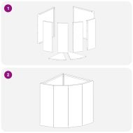 Ъглов сандък за цветя Маслиненозелен 30 x 30 x 35 см Стомана