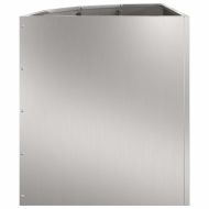 Ъглов сандък за цветя Сребрист 45 x 45 x 50 см