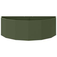 Кашпа Маслинено зелено 120 x 60 x 35 cm Стомана