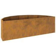 Кашпа Ръждясало 120 x 60 x 35 cm Патинираща стомана