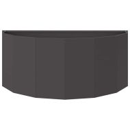 Кашпа Черно 90 x 45 x 35 cm Стомана