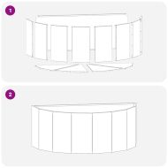 Кашпа Антрацит 90 x 45 x 35 cm Стомана