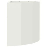 Кашпа Бяло 60 x 30 x 35 см Стомана