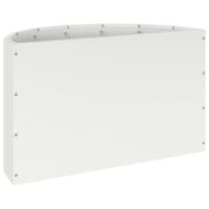 Кашпа Бяло 60 x 30 x 35 см Стомана
