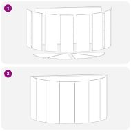 Кашпа Антрацит 90 x 45 x 50 см Стомана