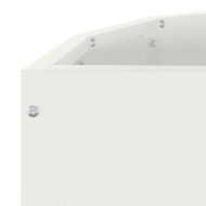 Кашпа Бяло 60 x 30 x 50 см Стомана