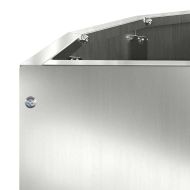 Кашпа Сребрист 60 x 30 x 50 см Галванизирана стомана