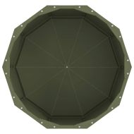 Кашпа Маслинено зелено 60 x 60 x 35 cm Стомана